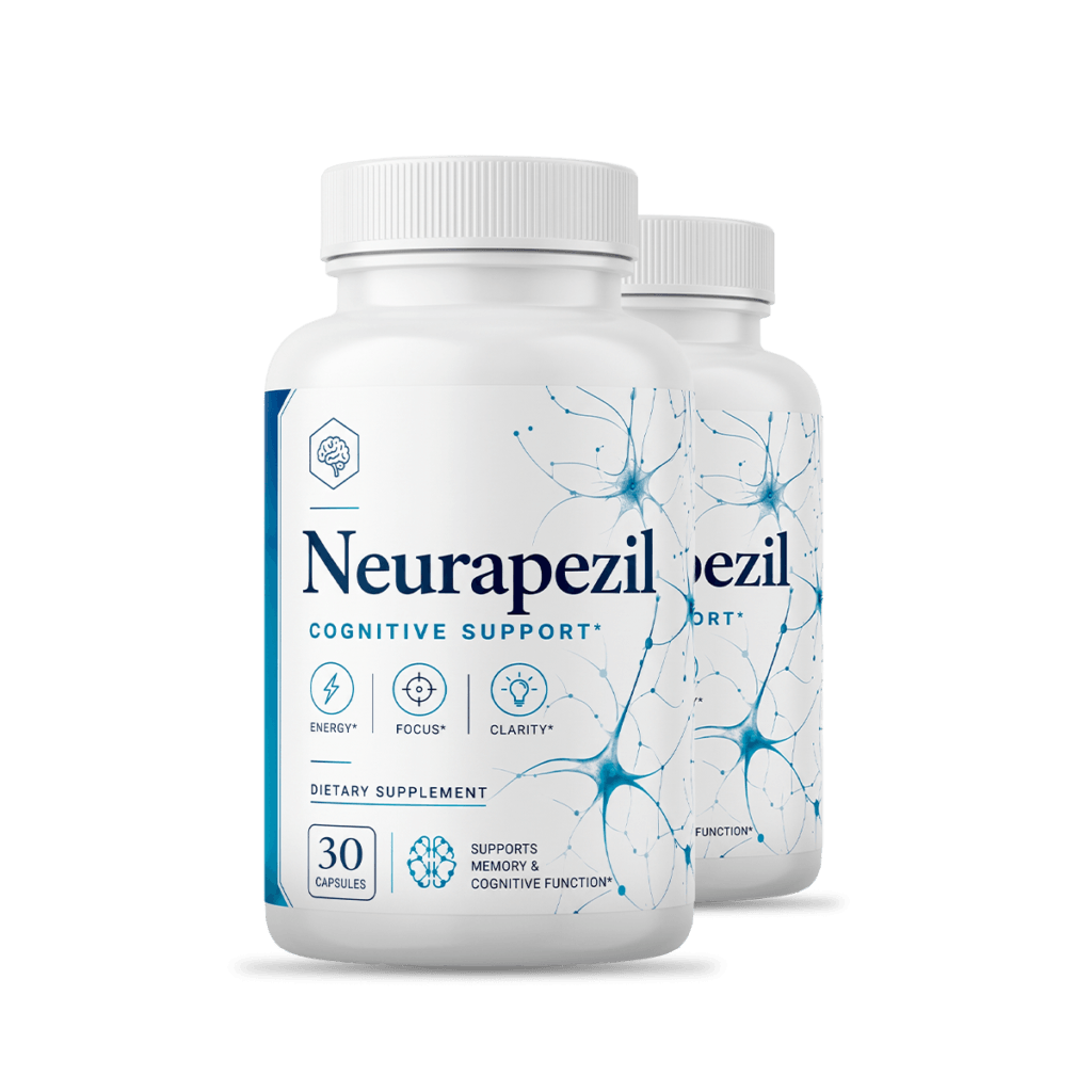 2 Bottles of Neurapezil daily cognitive and brain wellness supplement