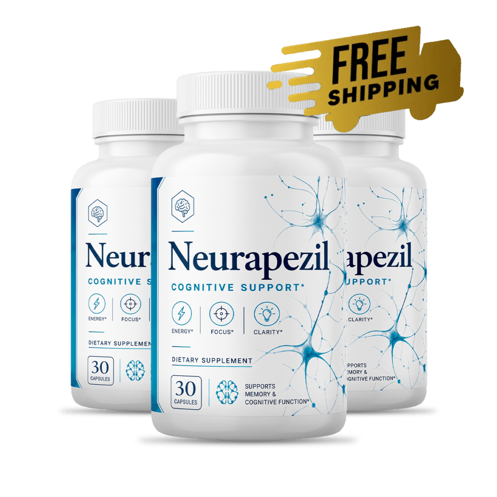 3 Bottles of Neurapezil daily cognitive wellness and mental clarity support formula