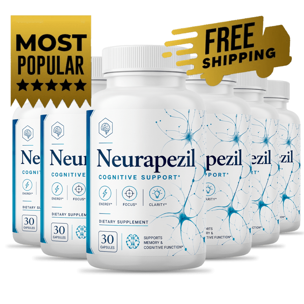 6 Bottles of Neurapezil natural cognitive and daily brain wellness formula